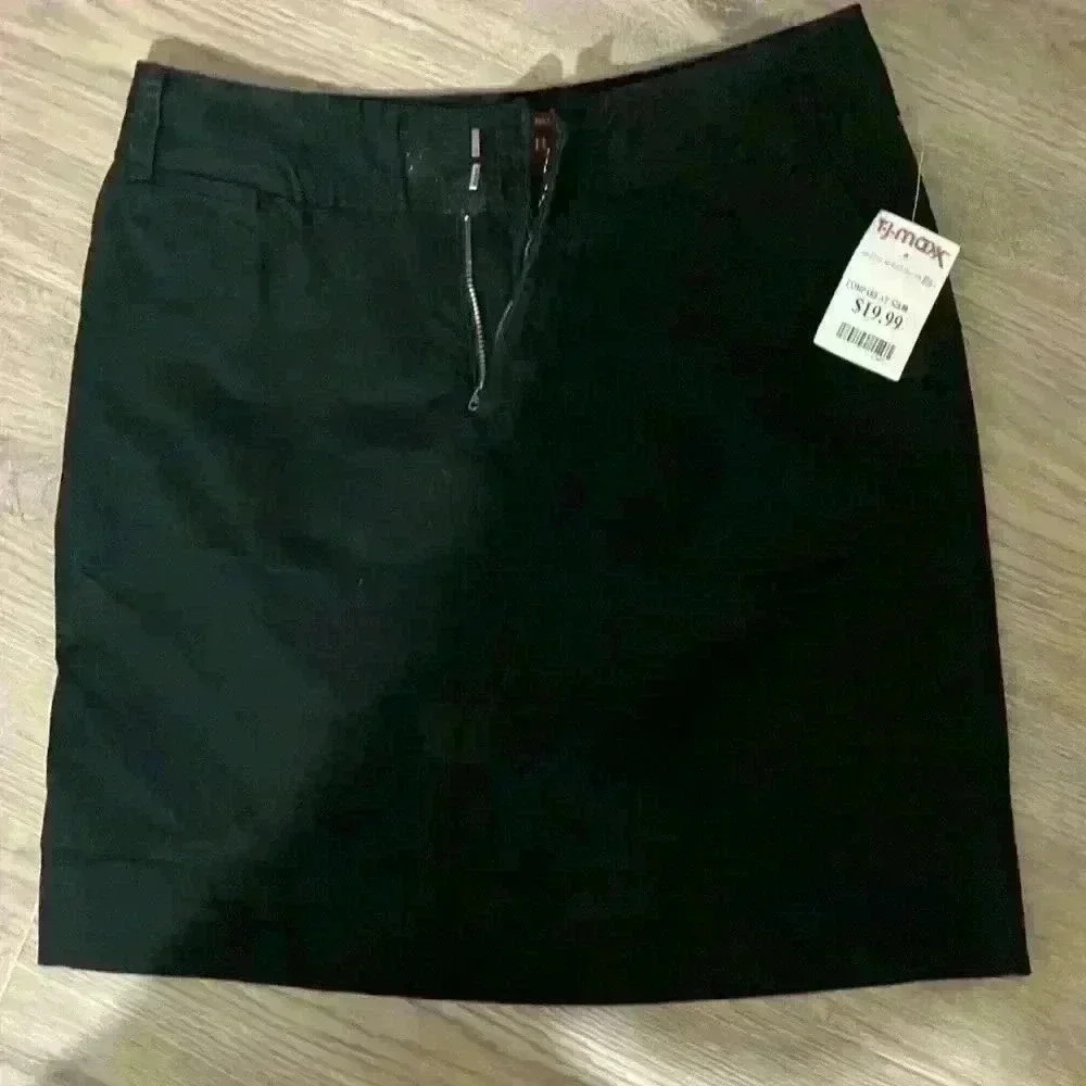 Merona Black Stretch Cargo Mini Skirt Size 2 grunge NWT